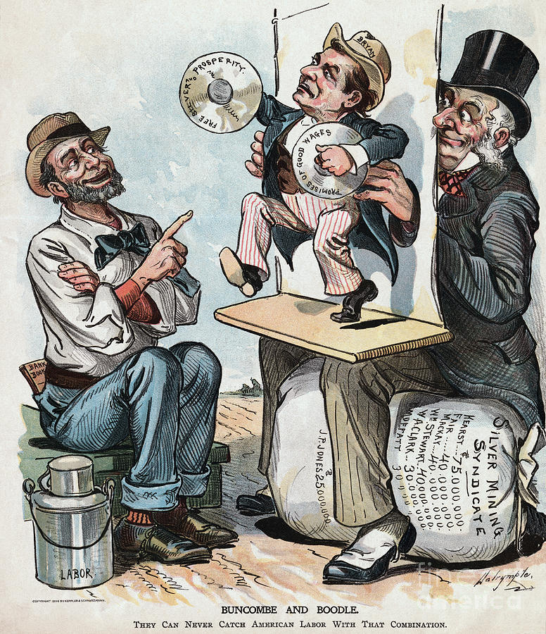 1896 Political Cartoon Photograph by Bettmann