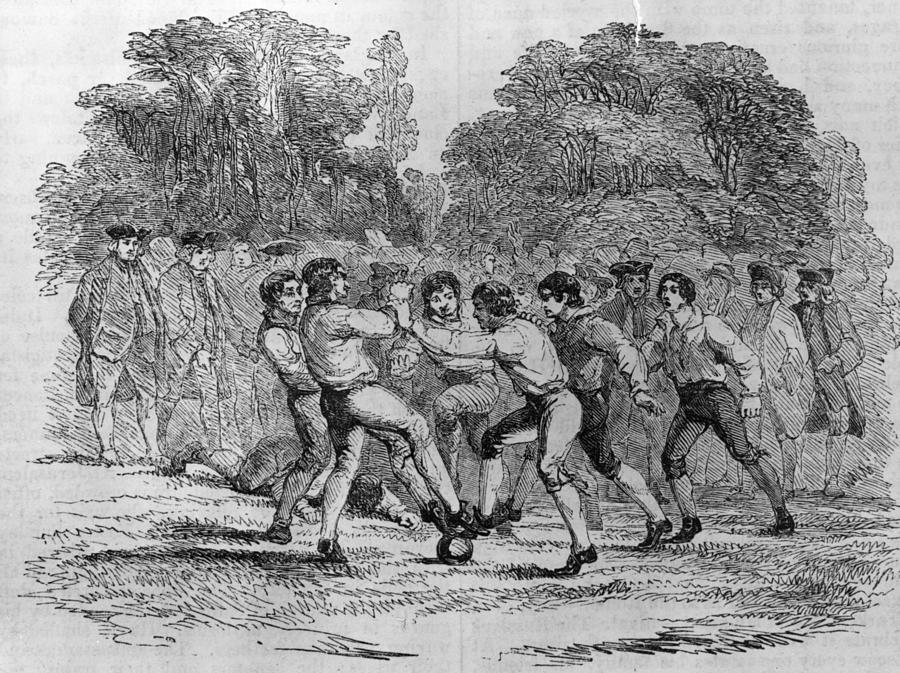 18th Century Soccer Digital Art by Hulton Archive