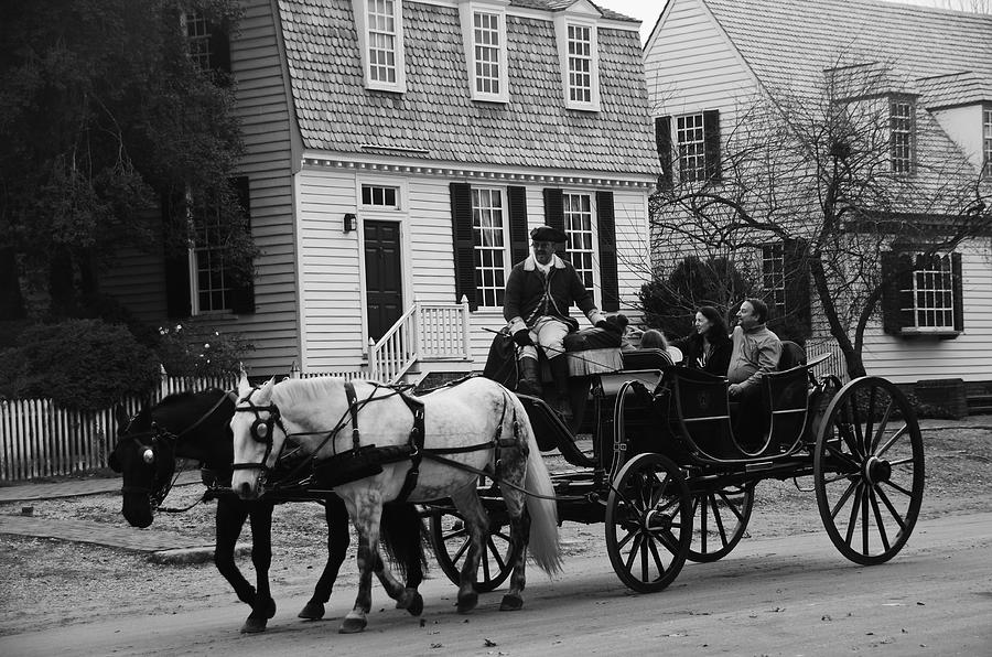 18th Century Stroll Thru black and white by Jordan Paw 18th Century Stroll Thru black and white by Jordan Paw