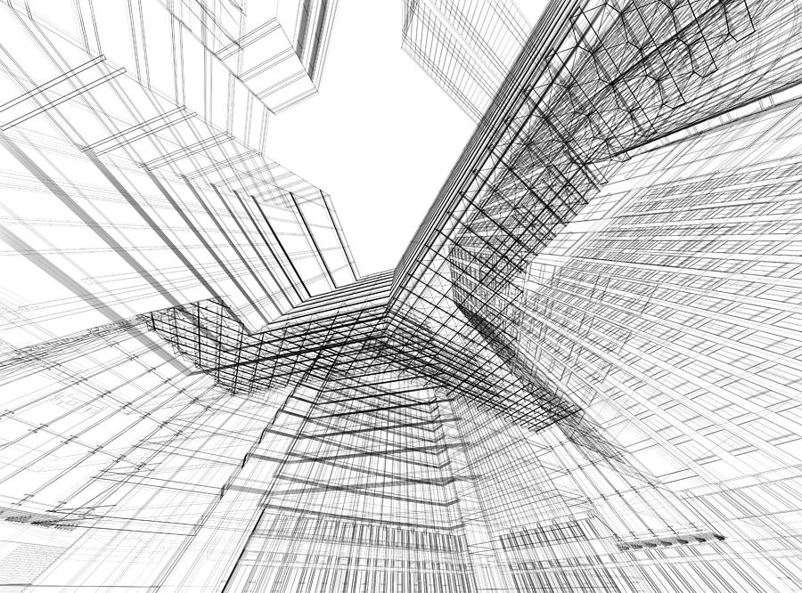 3d Architecture Abstract #19 Photograph by Nadla