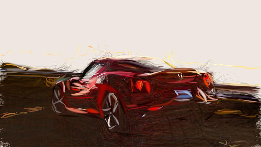 Alfa Romeo 4C Drawing #20 Digital Art by CarsToon Concept
