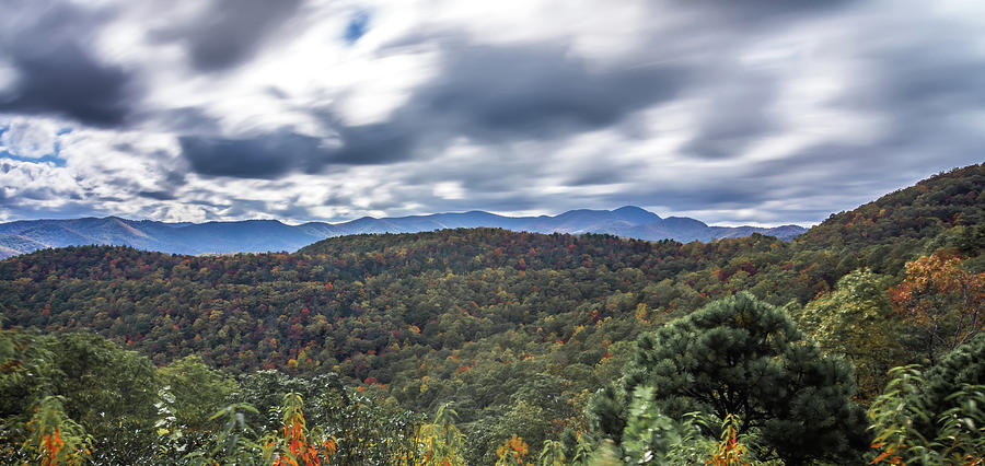Blue Ridge And Smoky Mountains Changing Color In Fall #19 Photograph by Alex Grichenko