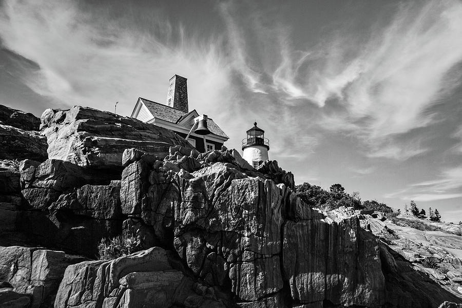 Maine, Bristol, Pemaquid Lighthouse #19 Digital Art by Andres Uribe