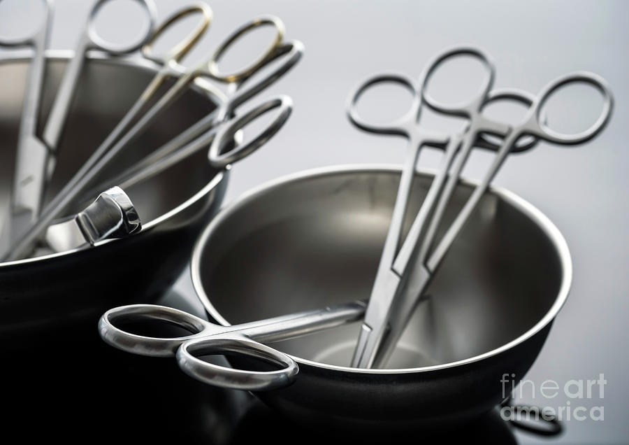 Surgical Instruments On A Tray Photograph by Digicomphoto/science Photo ...