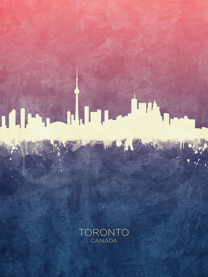 Toronto Canada Skyline #19 Digital Art by Michael Tompsett