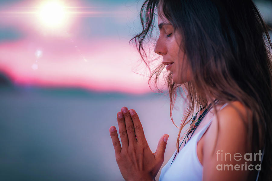 Woman Meditating Photograph By Microgen Imagesscience Photo Library Pixels