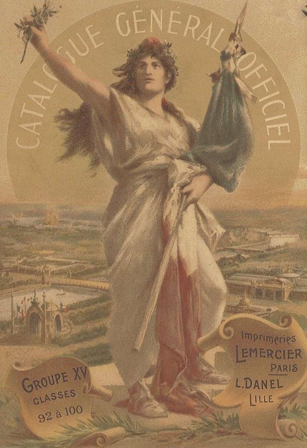 1900 Paris Exposition Poster Lady Liberty Photograph by Redemption Road ...