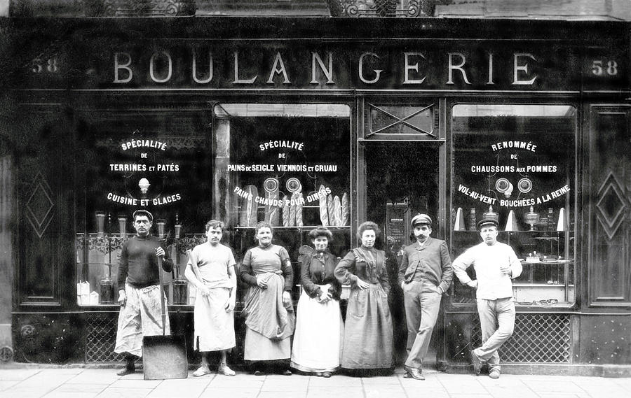 1900 Parisian Bakery Photograph by Historic Image