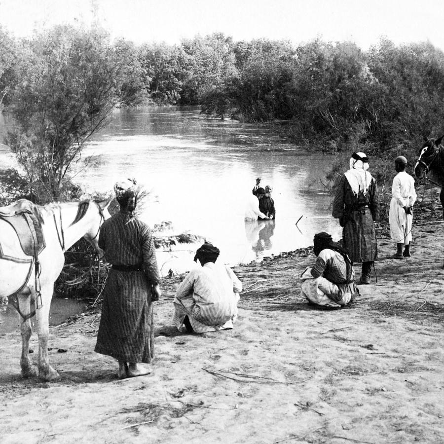 1903 Baptism At Jordan River Photograph
