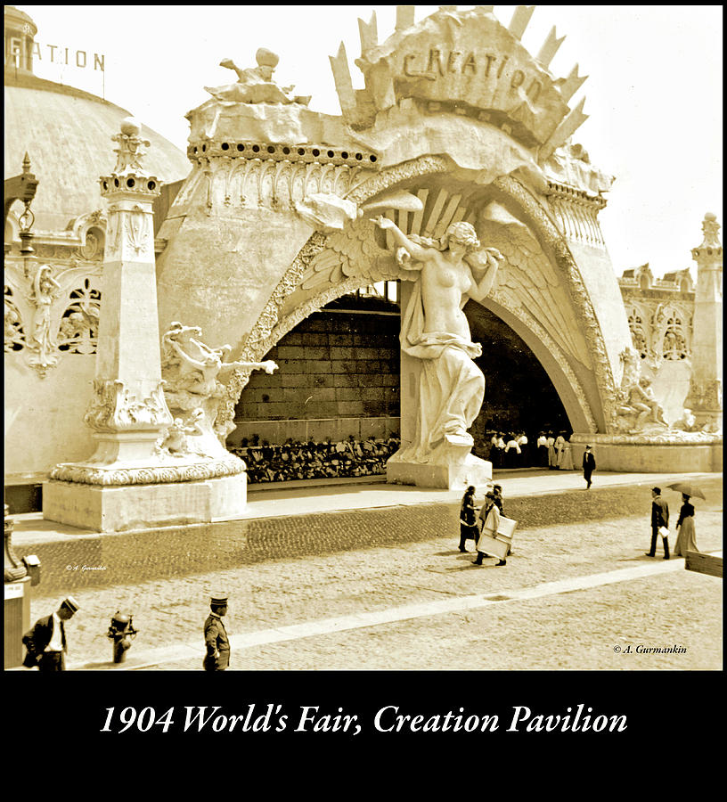 1904 Worlds Fair, Creation Pavilion Photograph by A Macarthur Gurmankin