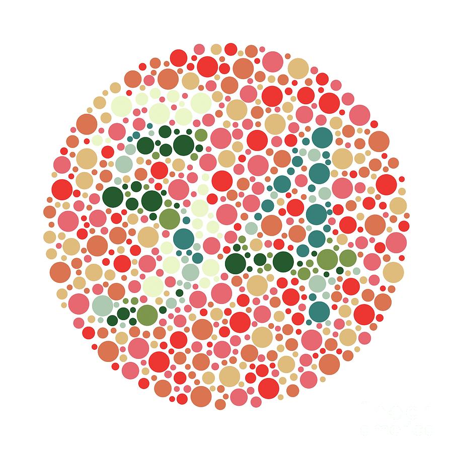 Colour Blindness Test Chart #191 Photograph by Science Photo Library ...