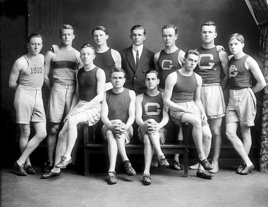 1910 Georgetown University Track Team Painting
