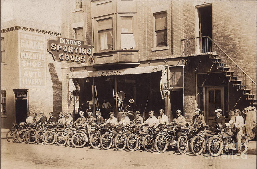 1910 Motorcycle Club Photograph by Jon Neidert