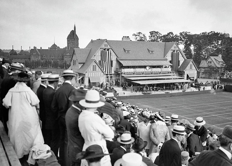 1910s 1916 Davis Cup Tennis Match Photograph by Vintage Images