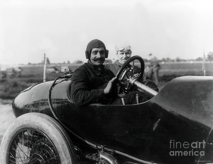 1910s French Racer With Driver And Riding Mechanic Photograph by Retrographs