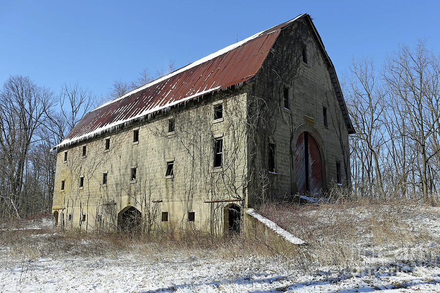 1911-concrete-barn-indiana-photograph-by-steve-gass