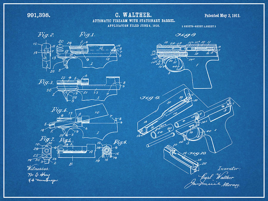 Walther ppk чертеж