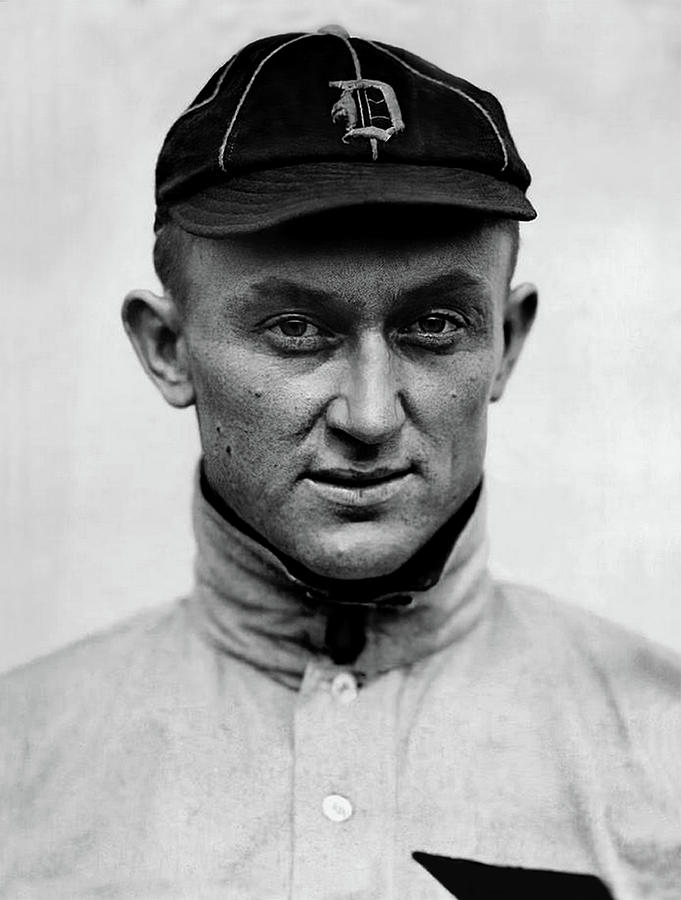 1913 Portrait Photo of Detroit Tigers Player Ty Cobb Photograph by Mike Gib...