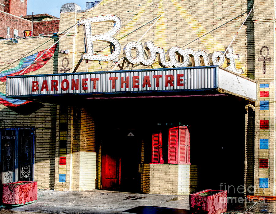 New Jersey Photograph - 1913 to 2010 Baronet Theater NJ Asbury Park  by Chuck Kuhn