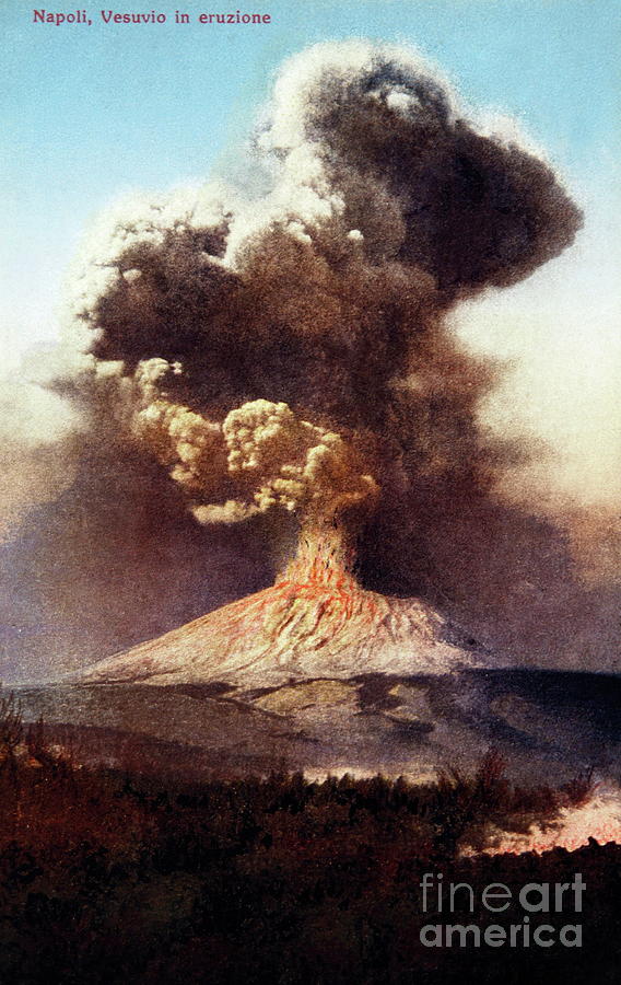 1914 Eruption Of Vesuvius by Cci Archives/science Photo Library