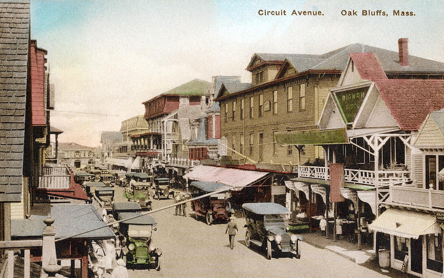 1915 circuit ave oak bluffs martha s vineyard painting by historic