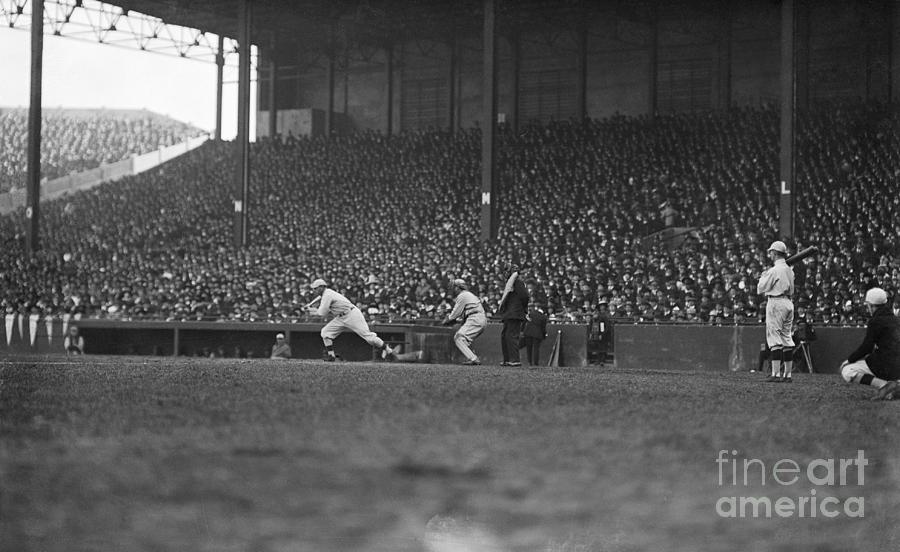 World Series Game In 1918 by Bettmann