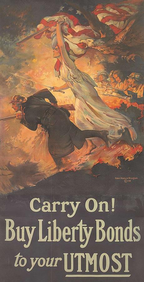 1918 World War I Poster-Edwin Howland Blashfield Artwork Photograph by ...