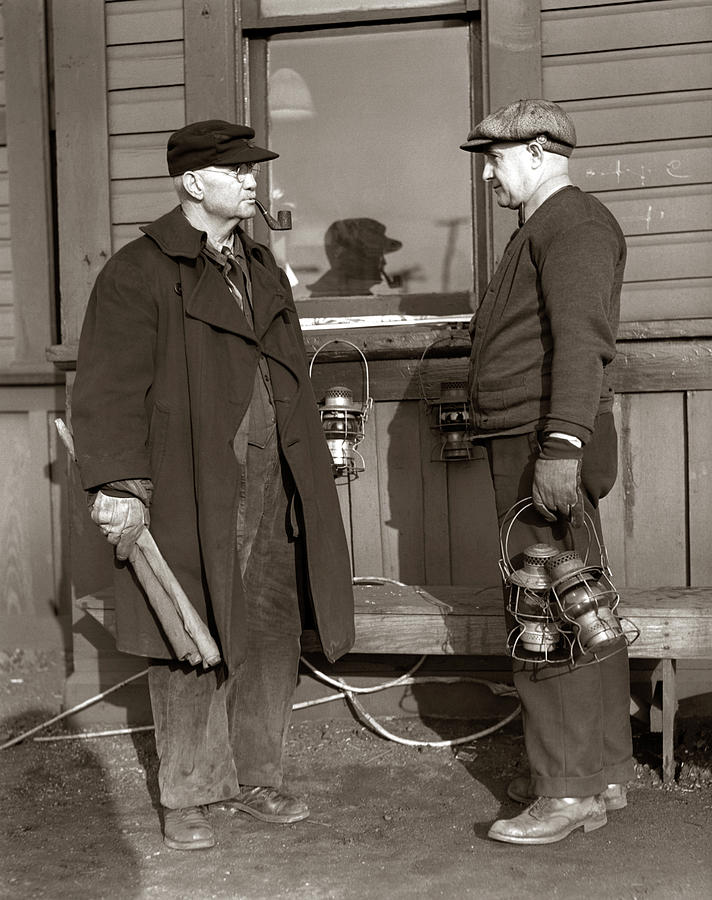 1920s 1930s Two Railroad Workers Photograph by Vintage Images - Pixels ...