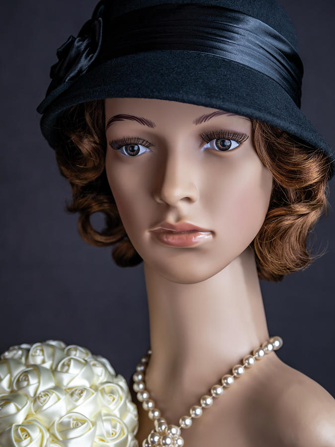 1920's Flapper Bride in Wool Hat Photograph by Chic Gallery Prints From ...