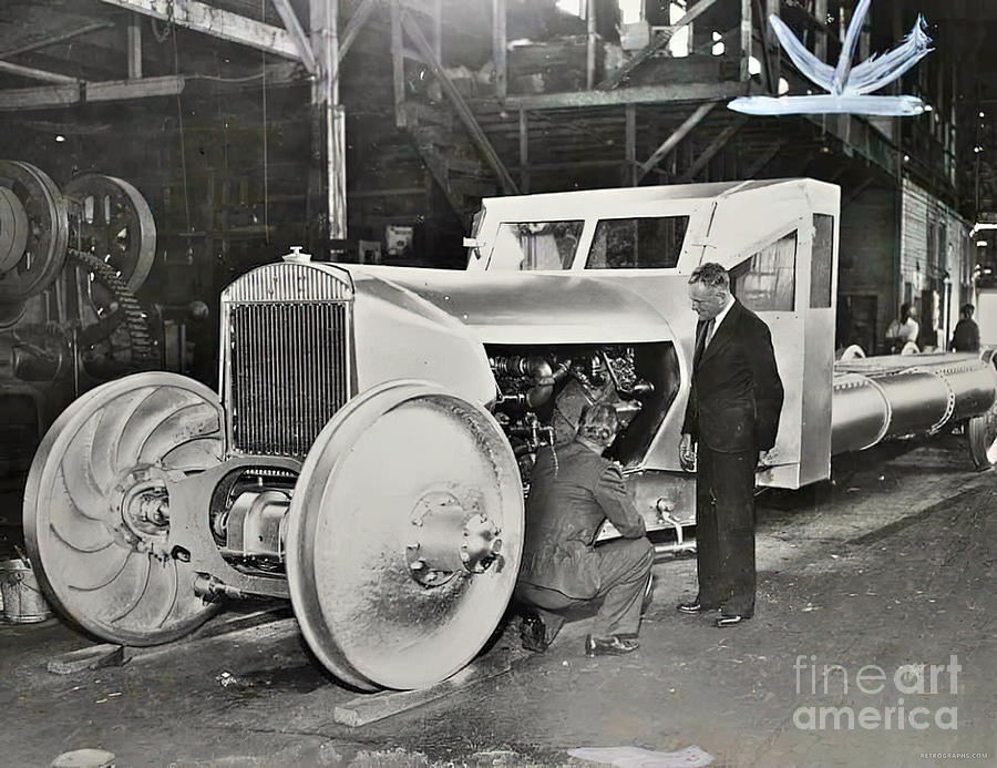 1920s Industrial Vehicle On Assembly Line Photograph by Retrographs