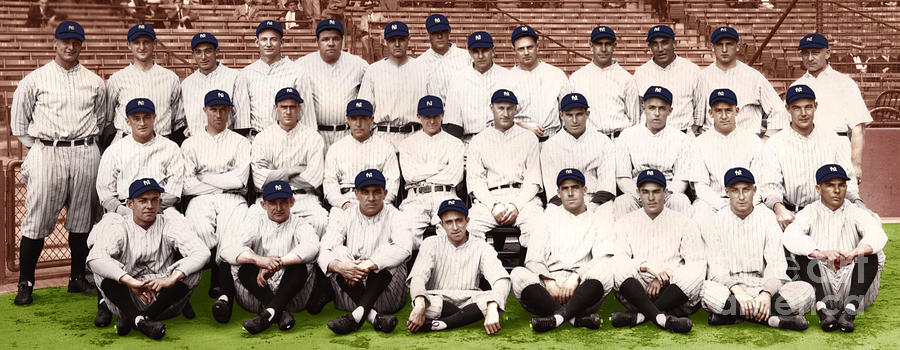 Portrait of 1928 New York Yankees