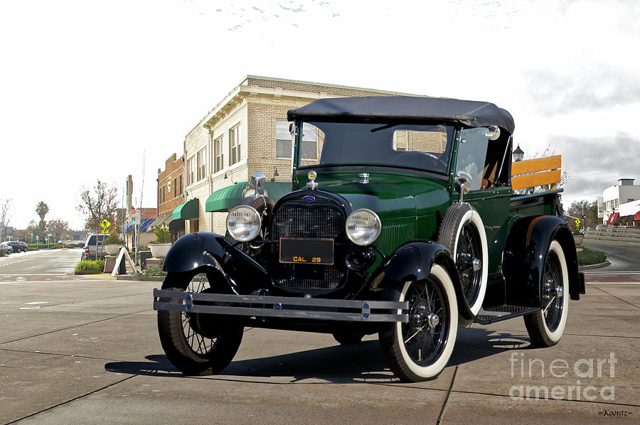 1929 Ford Model A Roadster Pickup Photograph by Dave Koontz