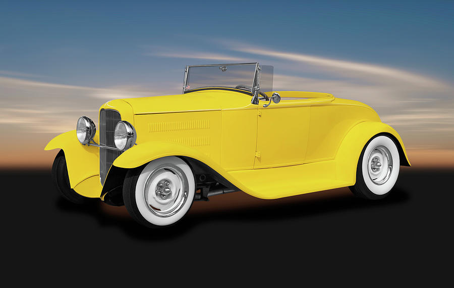 1930 Ford Roadster Convertible  -  1930fordroadsterconvertible186024 Photograph by Frank J Benz