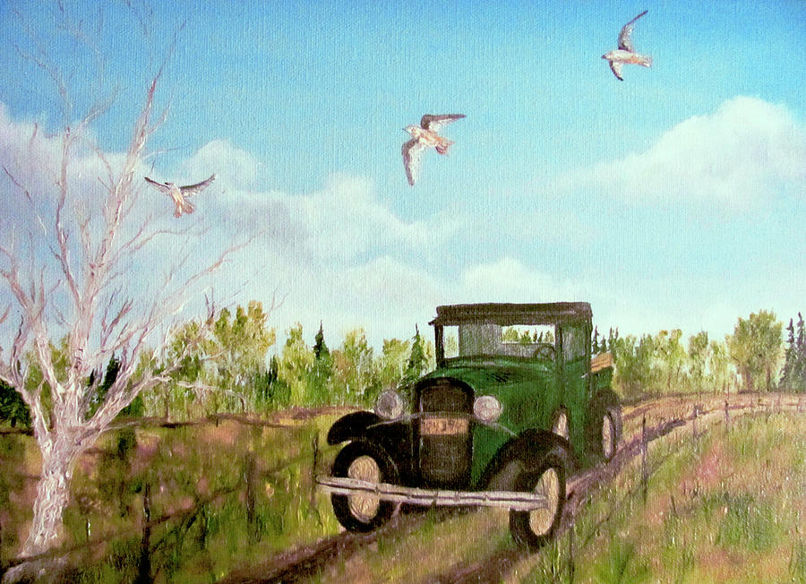 Truck Painting - 1930 Model A Pick Up by Edward Theilmann