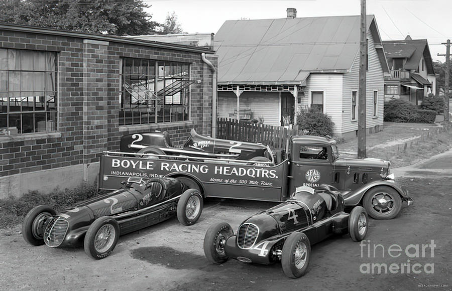 1930s Boyle Racing Team And Maserati Race Cars Photograph by Retrographs