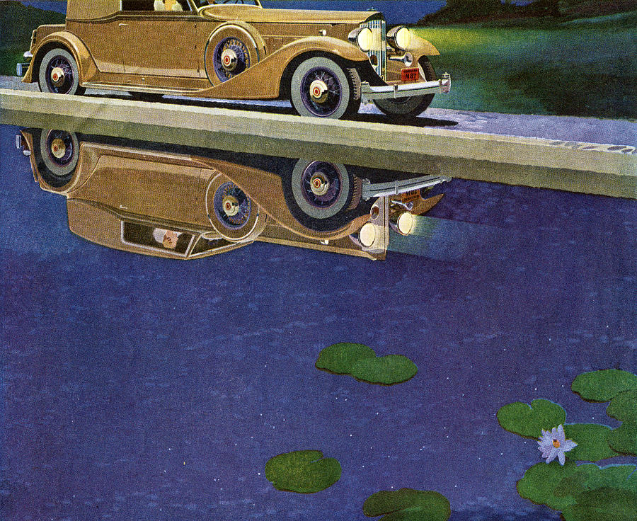 1930s Roadster Night Driving Digital Art by Graphicaartis 1930s Roadster Night Driving Digital Art by Graphicaartis