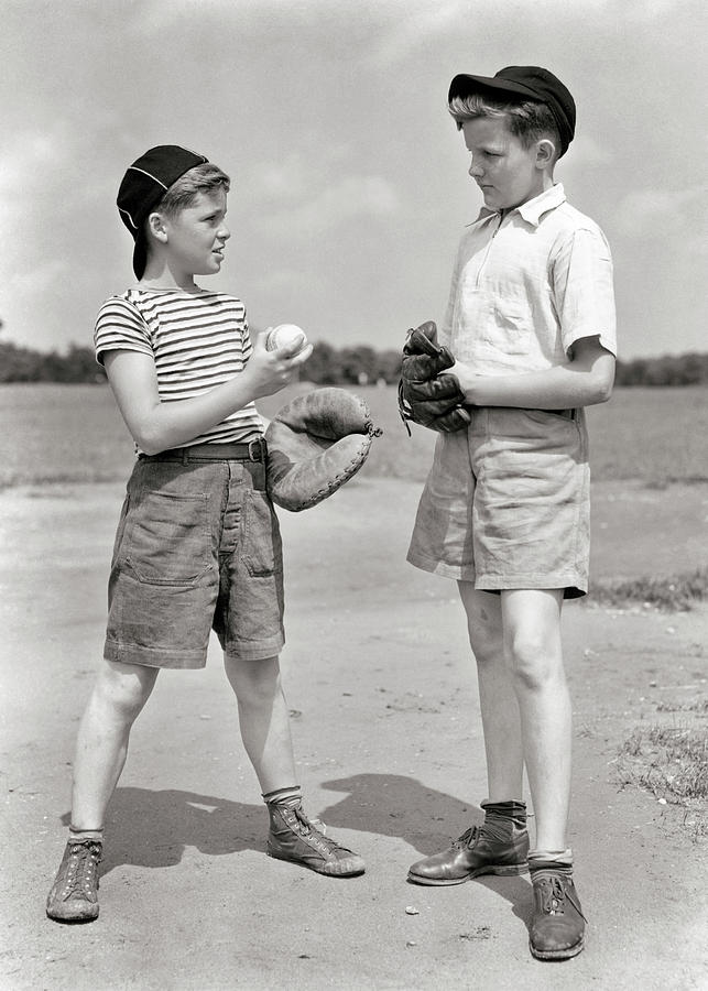 1930s Sand Lot Baseball Game Two Painting by Vintage Images - Fine Art ...