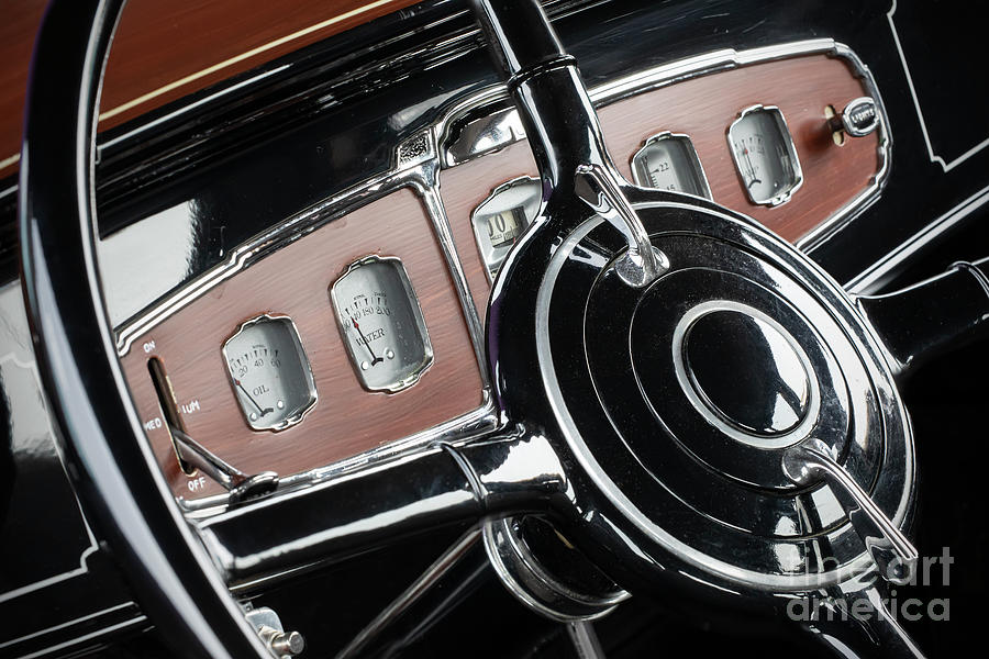1931 Buick Steering and Dash Photograph by Dennis Hedberg
