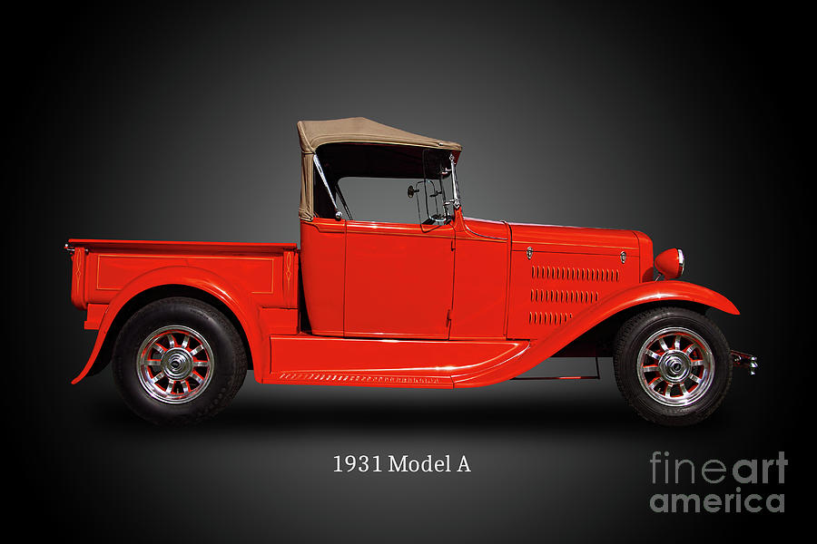 Vintage Photograph - 1931 Model A Ford Pickup Truck by Nick Gray