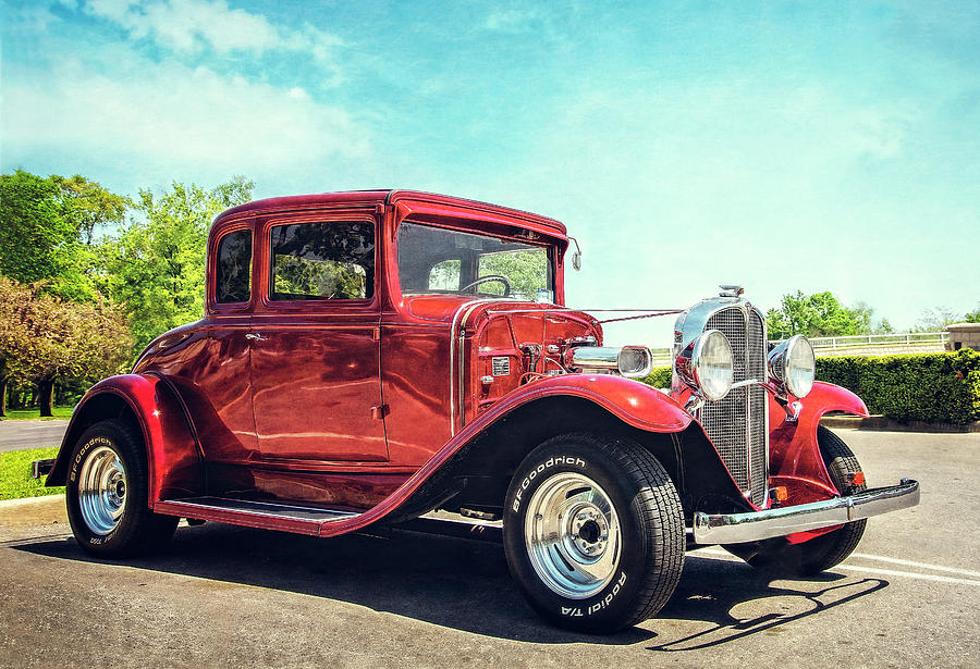 1931 Pontiac Coupe Digital Art by Anita Hubbard - Pixels