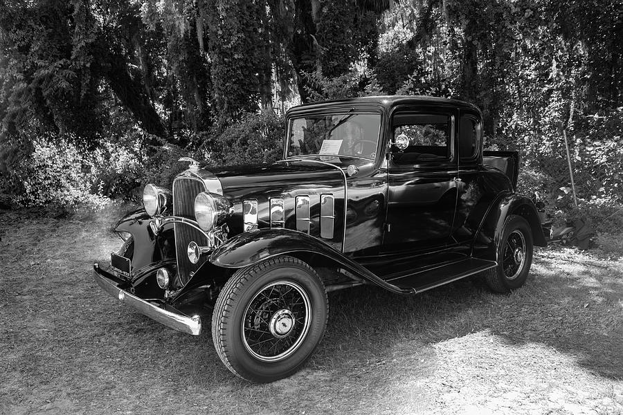 1932 Antique Chevrolet BW Photograph by Carlos Diaz