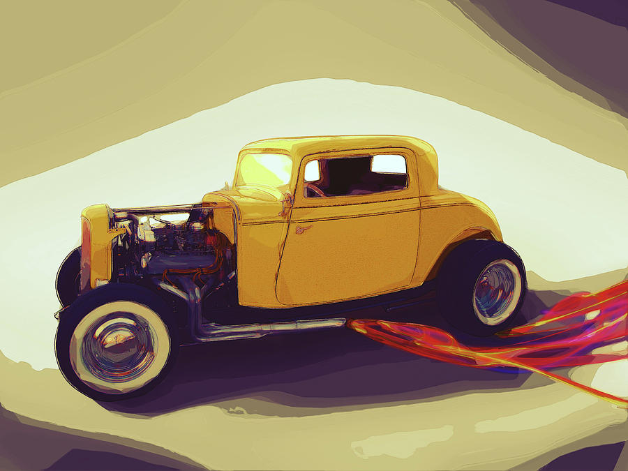 1932 Ford Coupe Digital Art by Rick Wicker