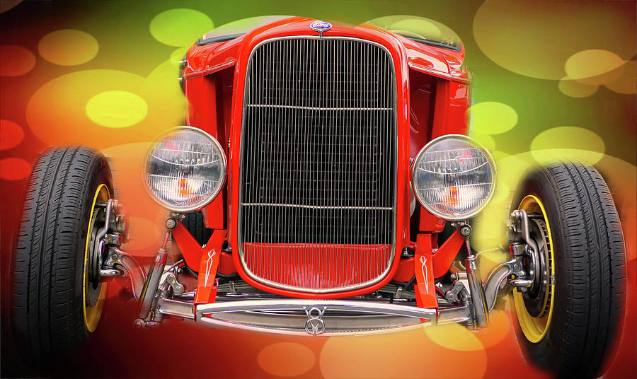 1932 Ford Grill Photograph by Cathy Anderson