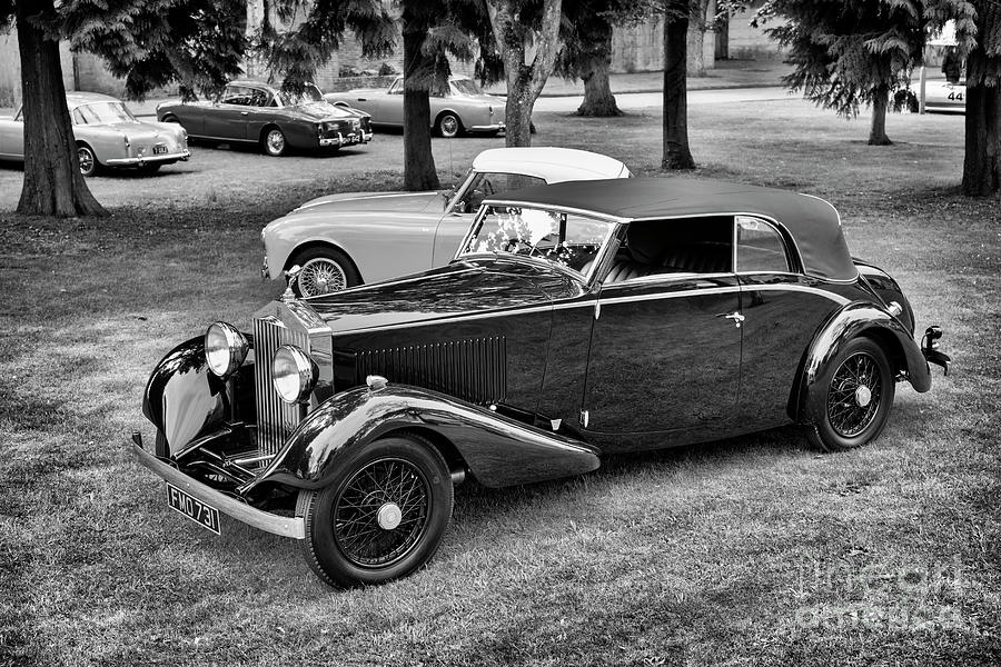 1932 Rolls Royce Monochrome Photograph by Tim Gainey