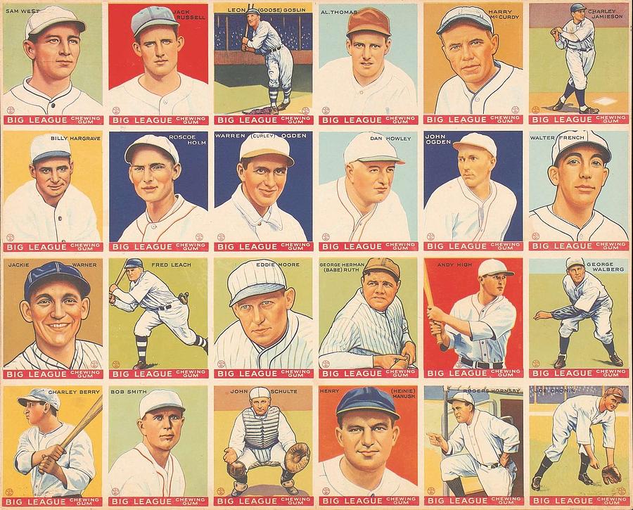 1933 Baseball Card Uncut Sheet Photograph by Redemption Road Fine Art