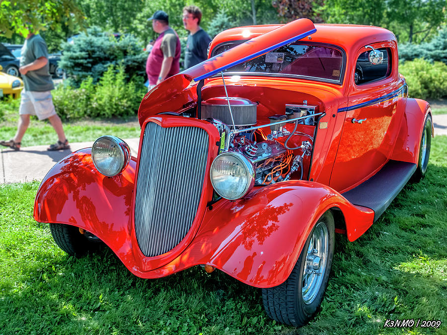1934 Ford 3 window coupe hot rod Photograph by Ken Morris
