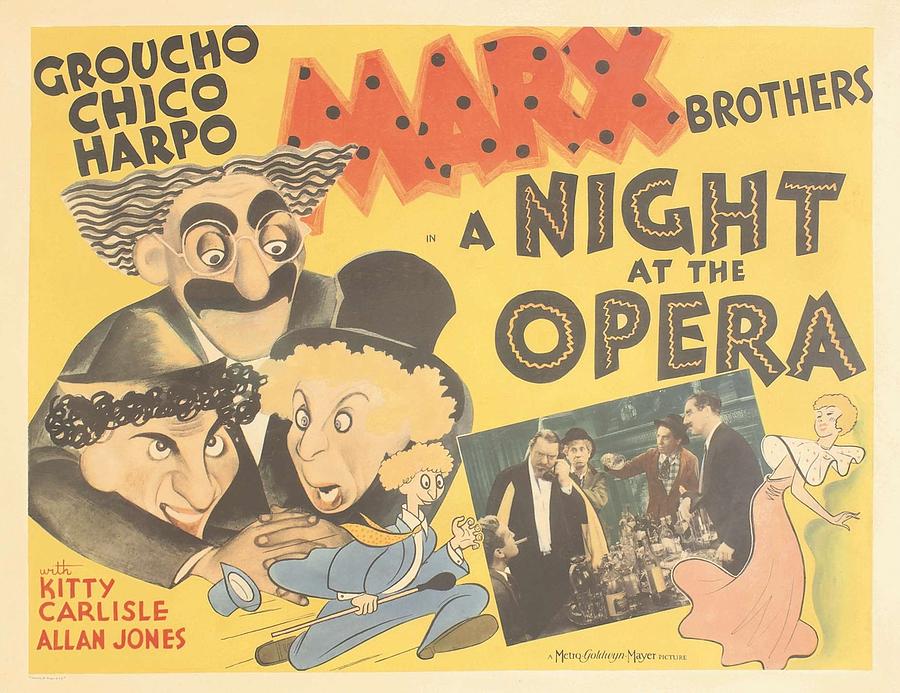 1935 A Night At The Opera Movie Poster Photograph By Redemption Road