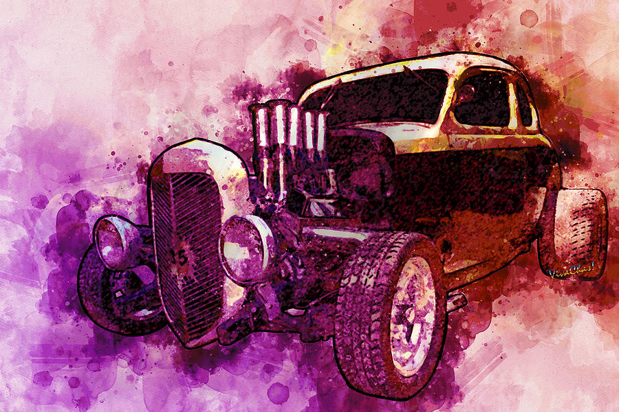 1935 Ford Coupe Greatest Hot Rod of All Time Digital Art by Chas Sinklier