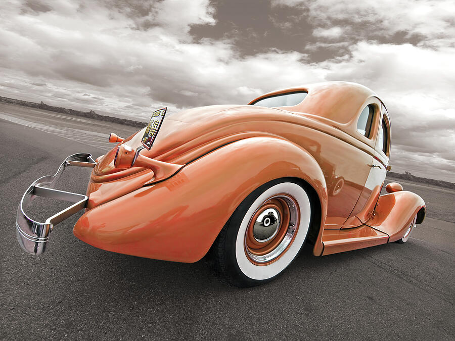 1935 Ford Coupe in Bronze Photograph by Gill Billington