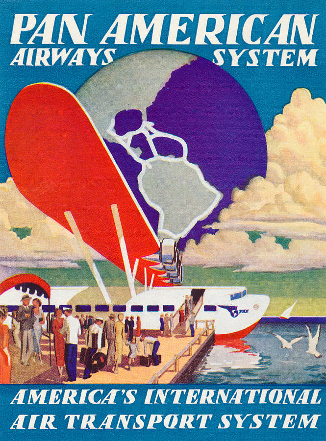 1935 Pan American Airways Painting by Historic Image